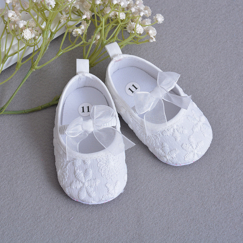 Baby Embroidered Lace Shoes Soft Comfortable Elegant Footwear