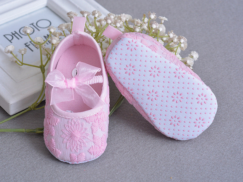 Baby Embroidered Lace Shoes Soft Comfortable Elegant Footwear