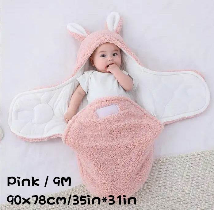 Soft Fleece Baby Sleeping Bag Wearable Swaddle Sack