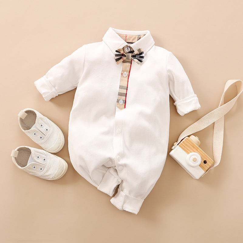 Baby Gentleman Long Sleeve Romper Suit