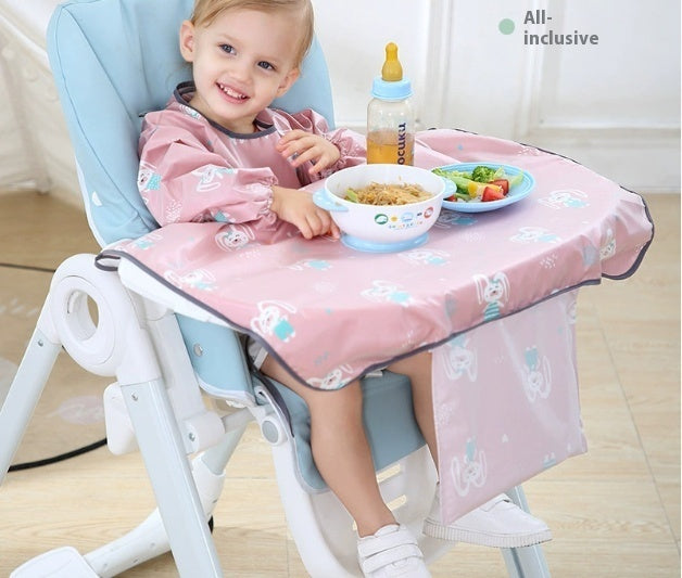 Baby Feeding Chair Bib Cover Anti Dirty Dining Gown Outfit