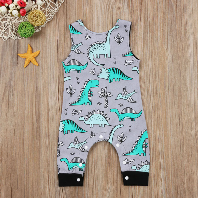 Baby Dinosaur Long Romper Soft Comfortable Creeper Outfit