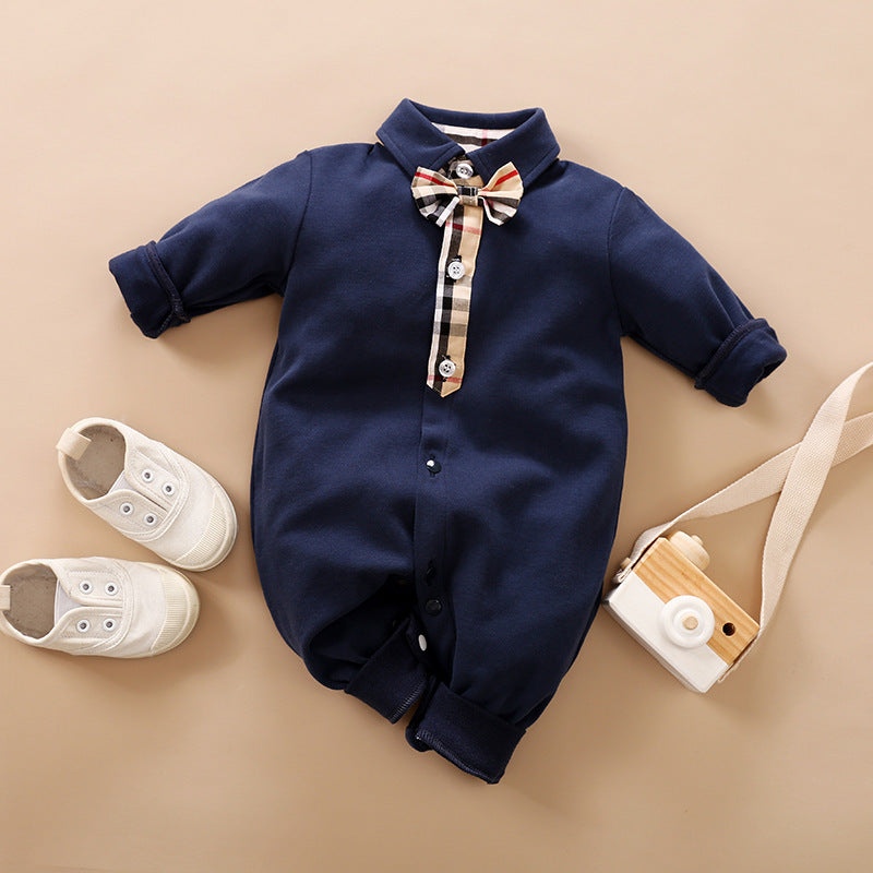 Baby Gentleman Long Sleeve Romper Suit