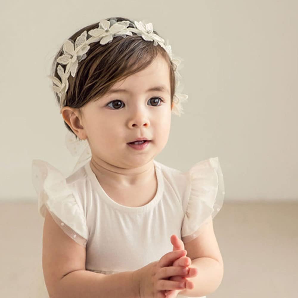 Baby Girls Bow Knot Lace Headband Soft Hair Accessories