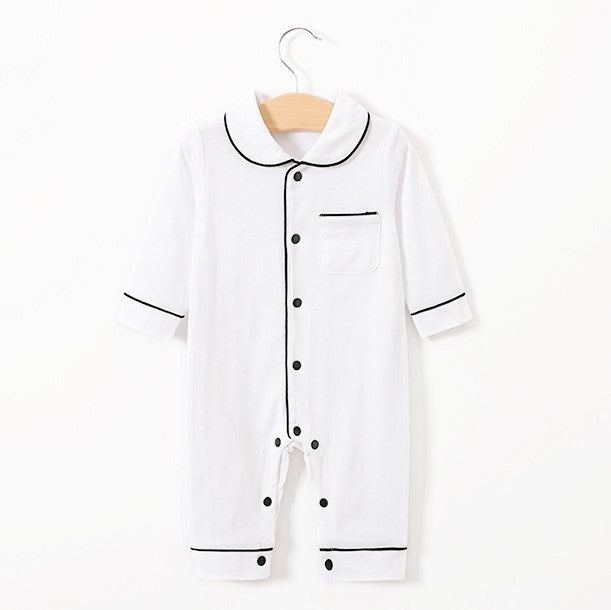 Solid Color Baby Pajamas Onesie Kids Clothing