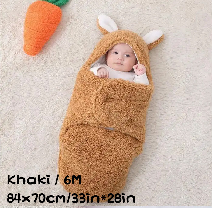 Soft Fleece Baby Sleeping Bag Wearable Swaddle Sack