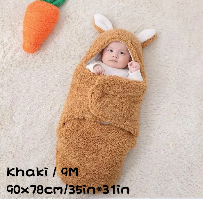 Soft Fleece Baby Sleeping Bag Wearable Swaddle Sack