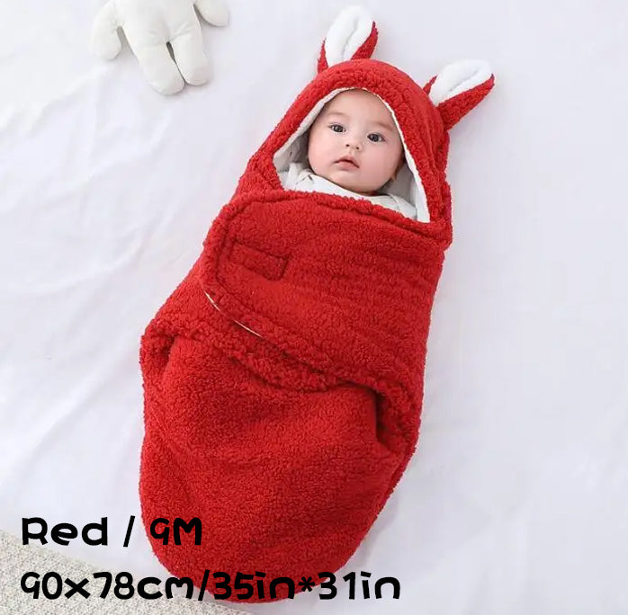 Soft Fleece Baby Sleeping Bag Wearable Swaddle Sack