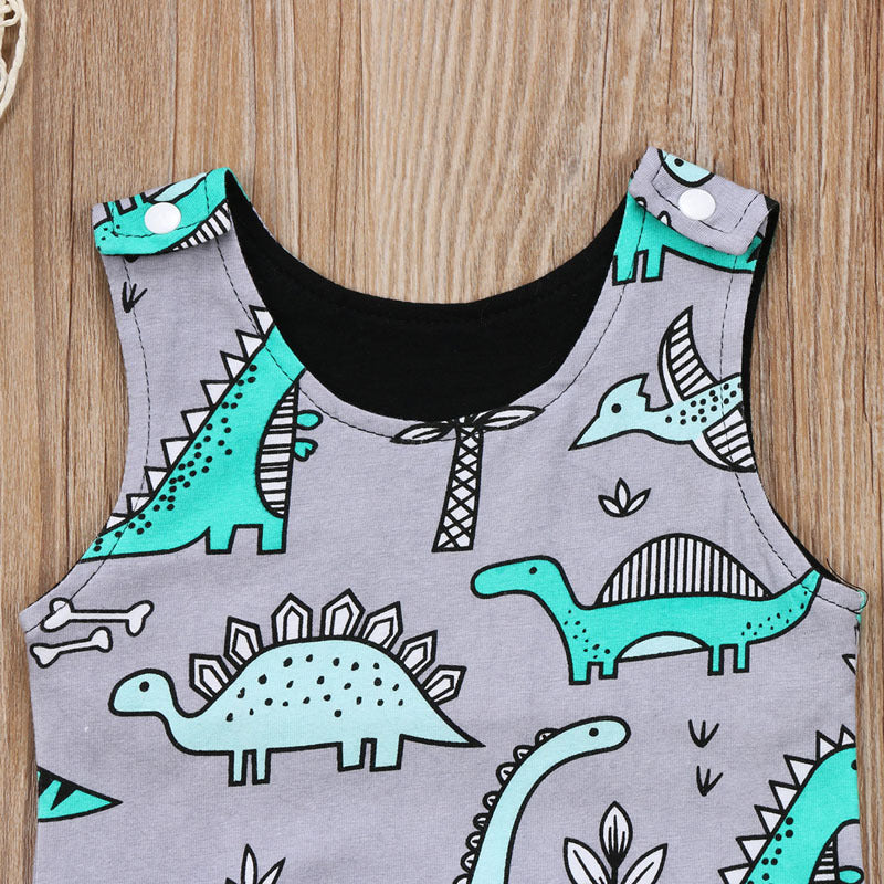Baby Dinosaur Long Romper Soft Comfortable Creeper Outfit
