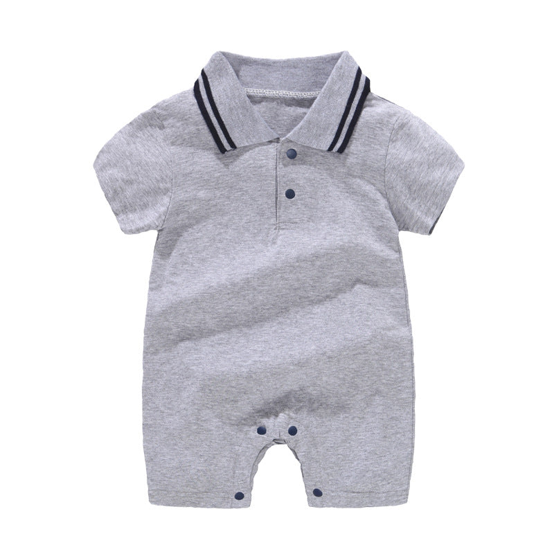 Baby Solid Color Romper Soft Comfortable Everyday Wear Outfit