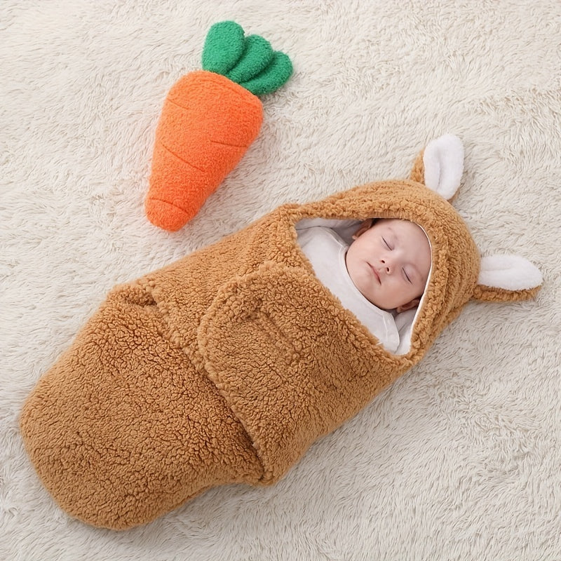 Soft Fleece Baby Sleeping Bag Wearable Swaddle Sack