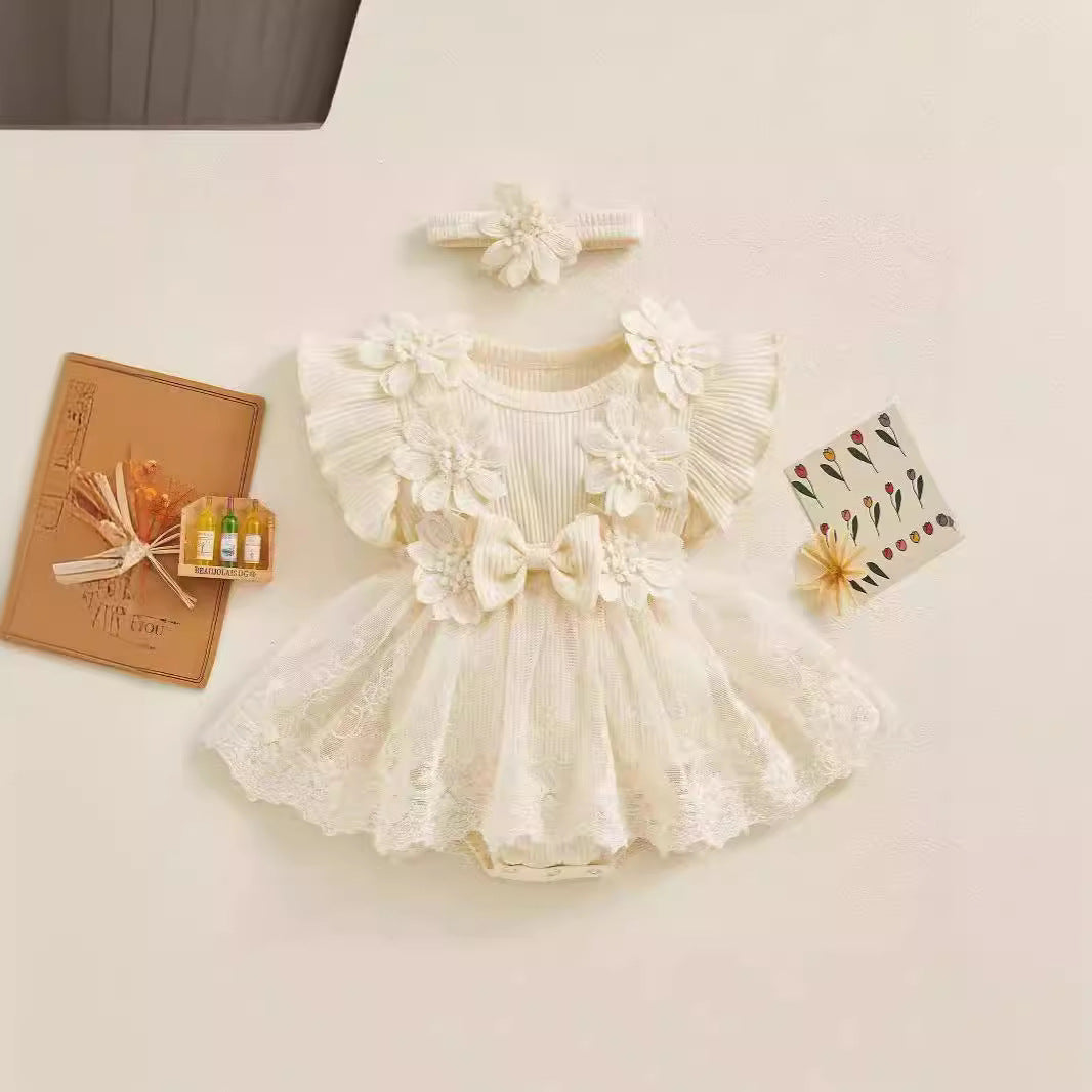 Baby Short Sleeve Romper Dress