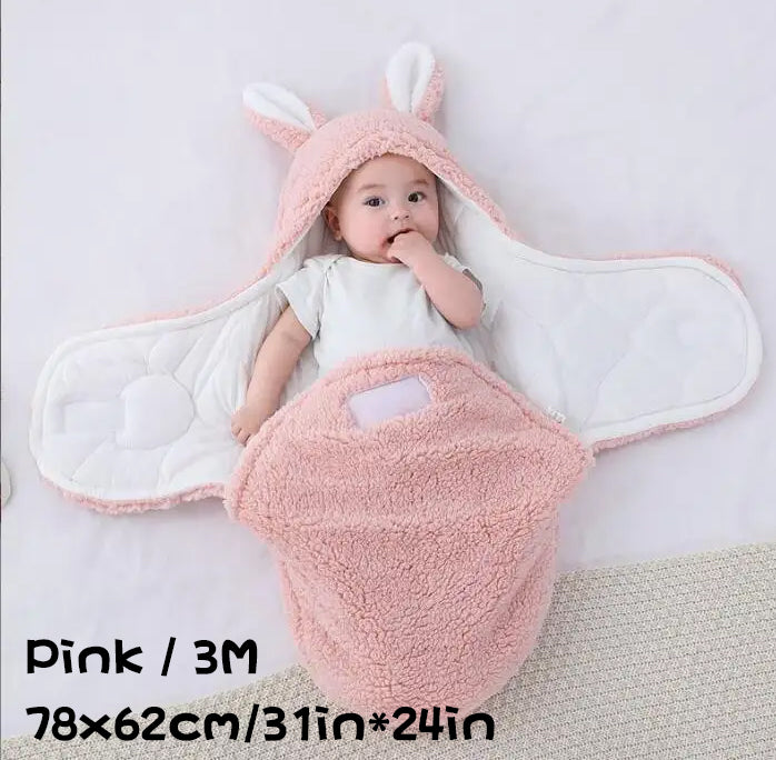 Soft Fleece Baby Sleeping Bag Wearable Swaddle Sack