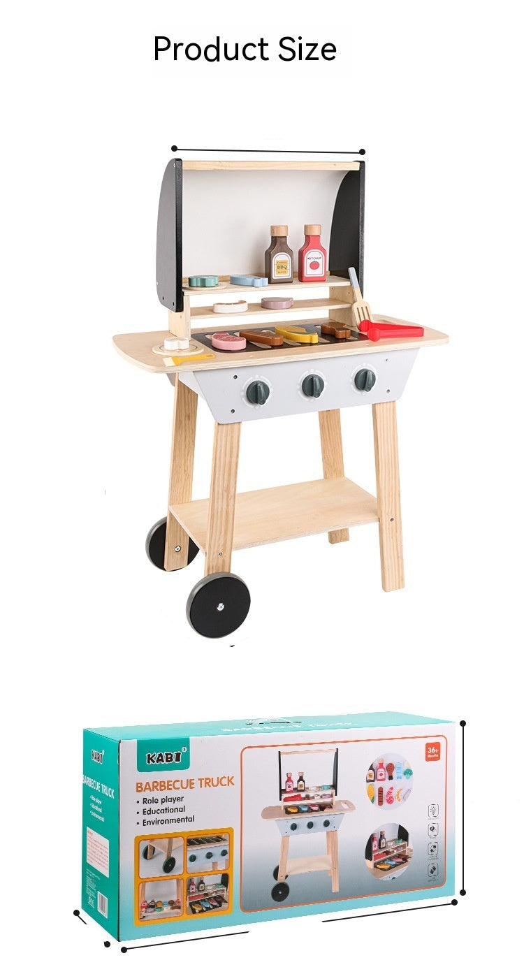 Baby Nordic Style Simulation Kitchen Barbecue Toys