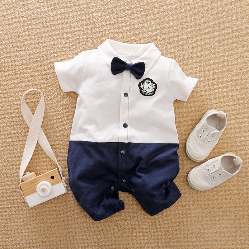 Baby Gentleman Long Sleeve Romper Suit