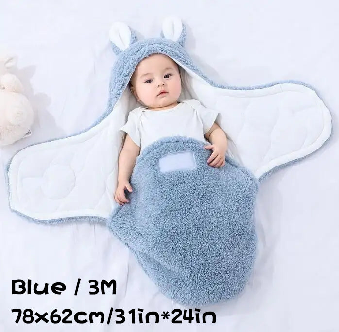 Soft Fleece Baby Sleeping Bag Wearable Swaddle Sack