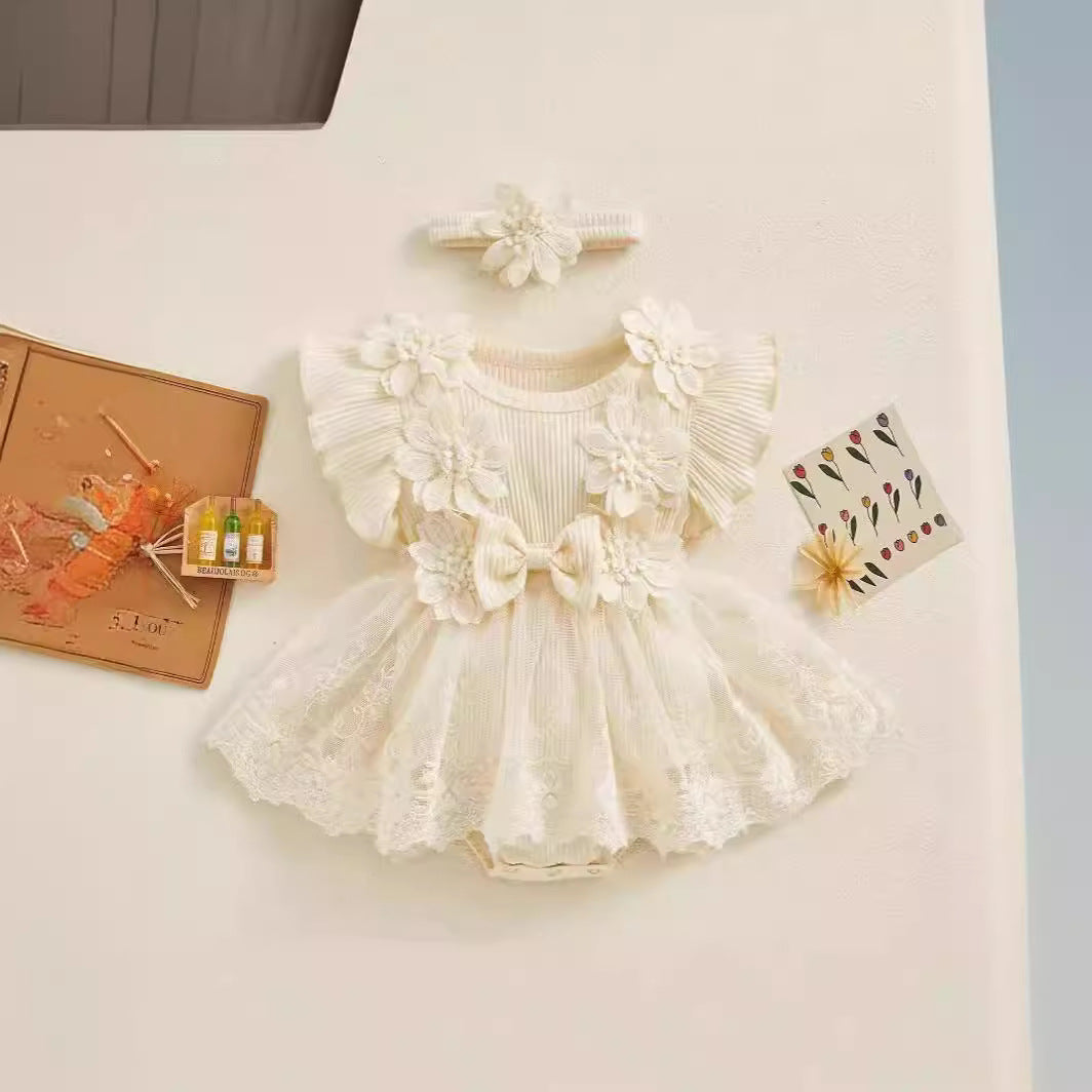 Baby Short Sleeve Romper Dress