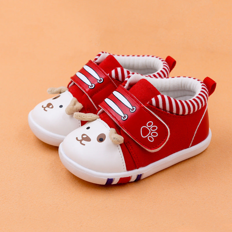 Baby Cartoon Non Slip Toe Cap Shoes Comfortable Toddler Footwear