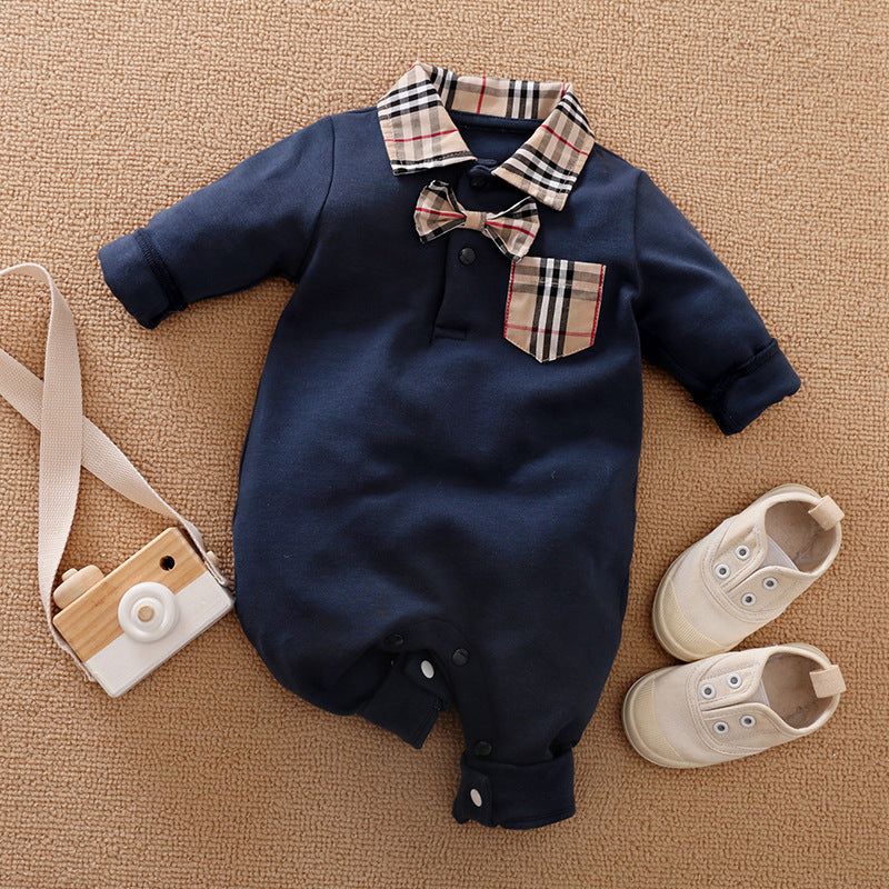Baby Gentleman Long Sleeve Romper Suit