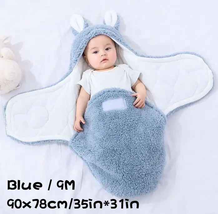 Soft Fleece Baby Sleeping Bag Wearable Swaddle Sack