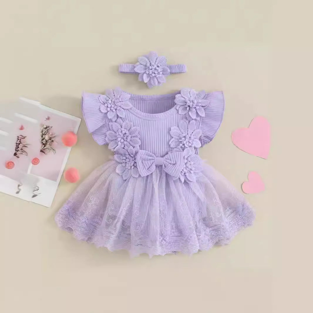 Baby Short Sleeve Romper Dress