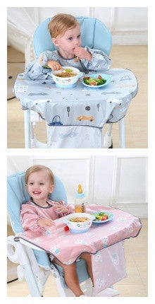 Baby Feeding Chair Bib Cover Anti Dirty Dining Gown Outfit