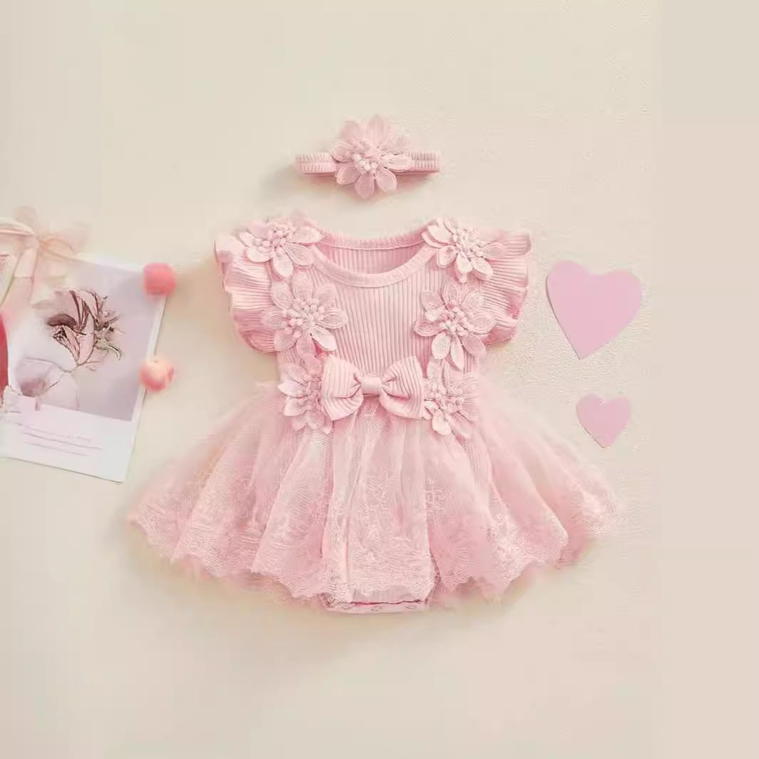 Baby Short Sleeve Romper Dress