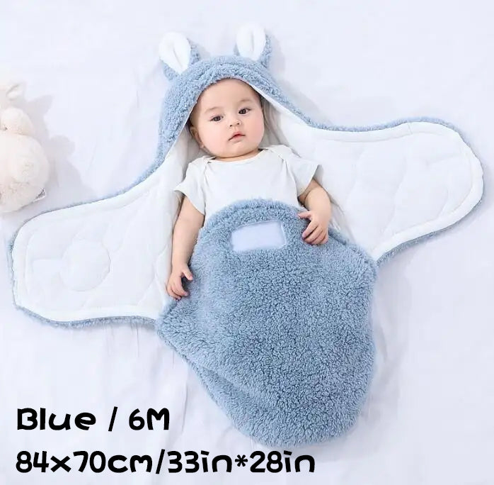Soft Fleece Baby Sleeping Bag Wearable Swaddle Sack