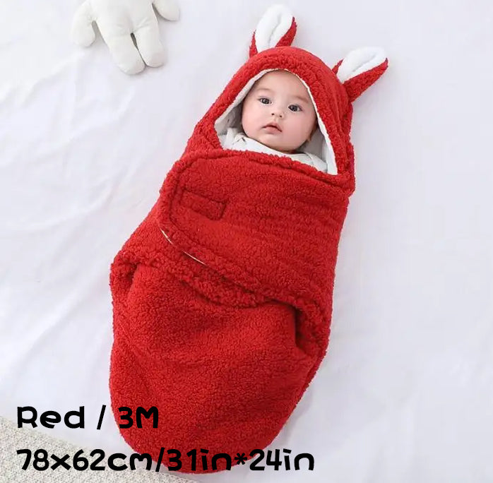 Soft Fleece Baby Sleeping Bag Wearable Swaddle Sack
