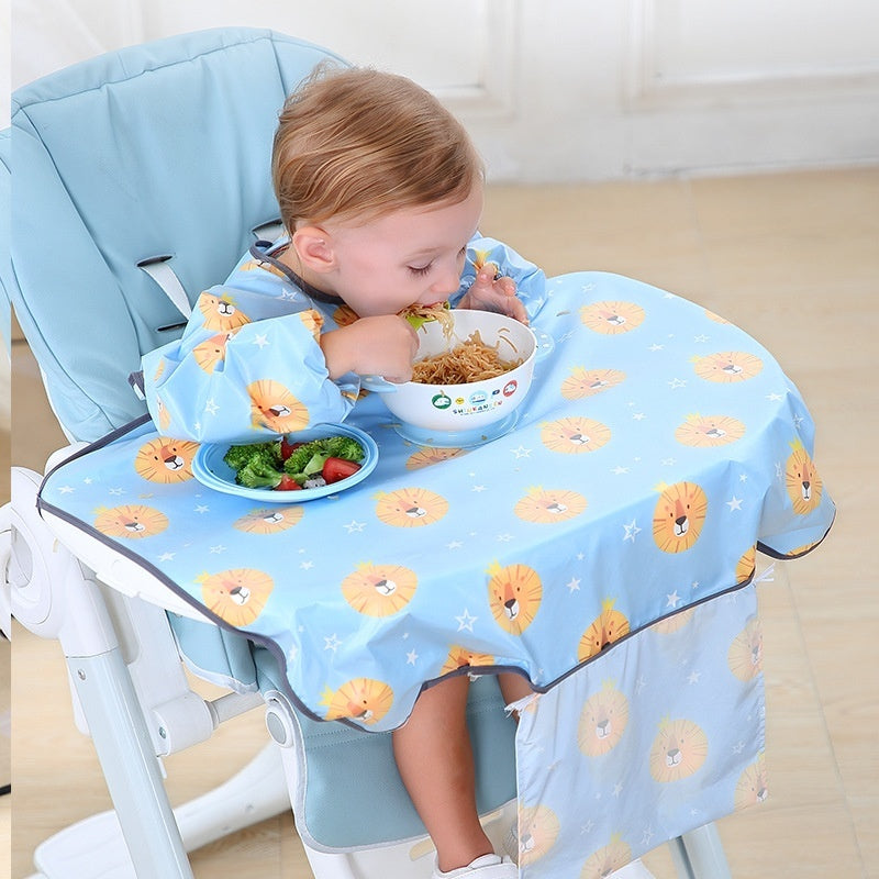 Baby Feeding Chair Bib Cover Anti Dirty Dining Gown Outfit