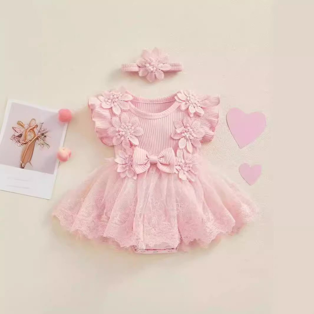 Baby Short Sleeve Romper Dress