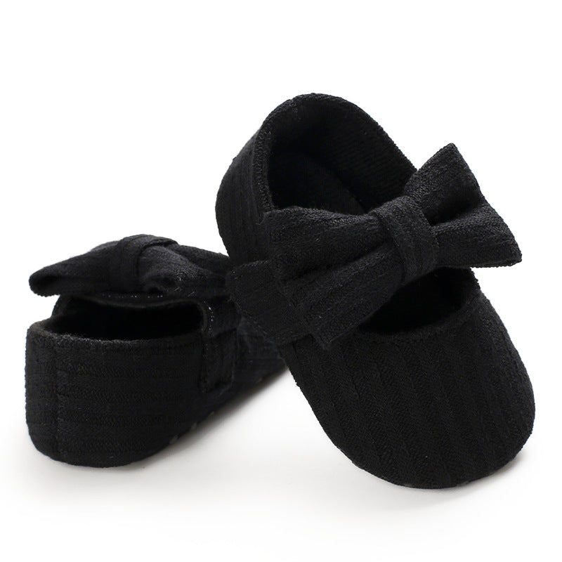 Wool Baby Knitted Bow Baby Shoes