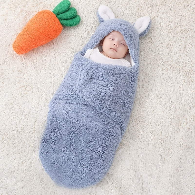 Soft Fleece Baby Sleeping Bag Wearable Swaddle Sack