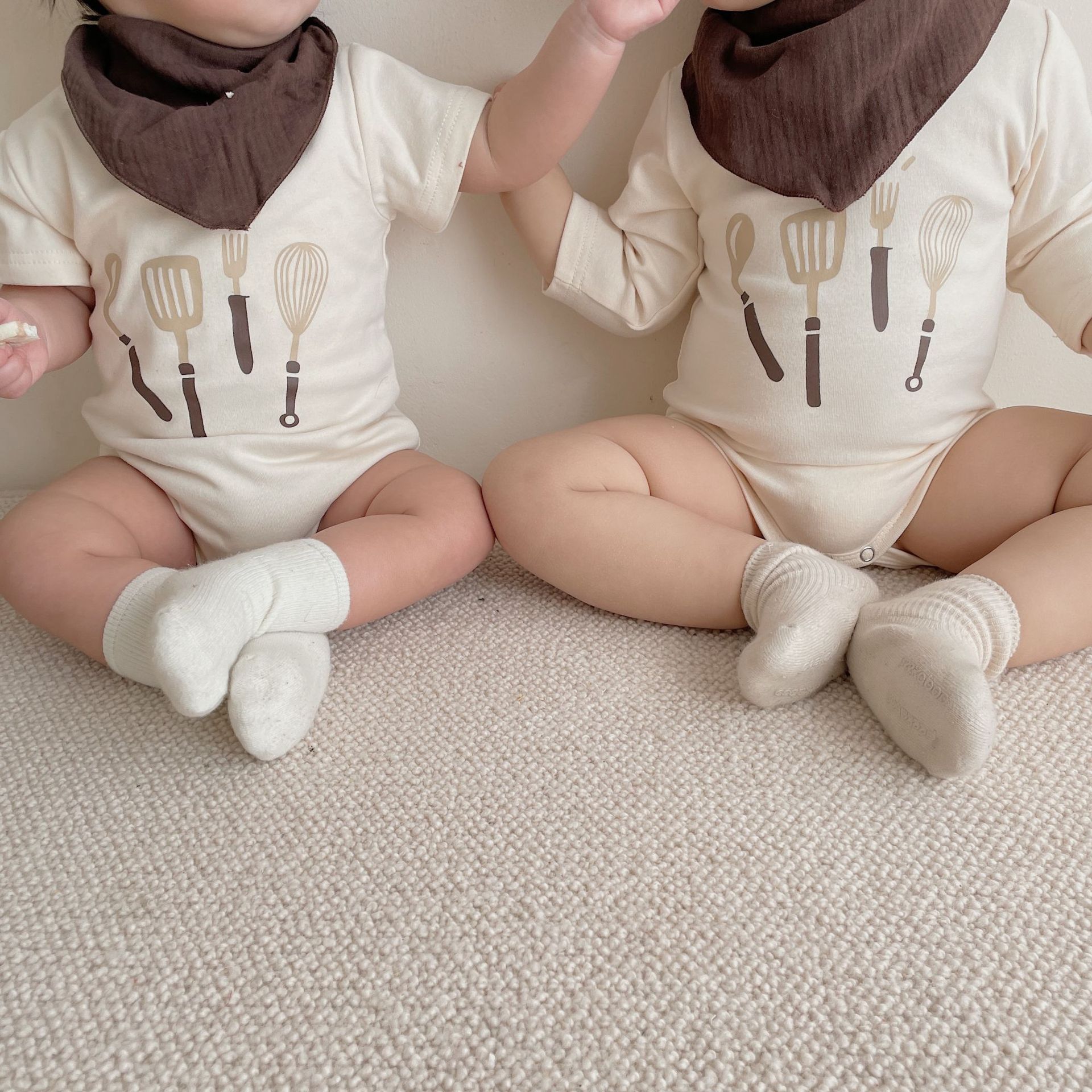 Ins Baby Chef Modeling Romper