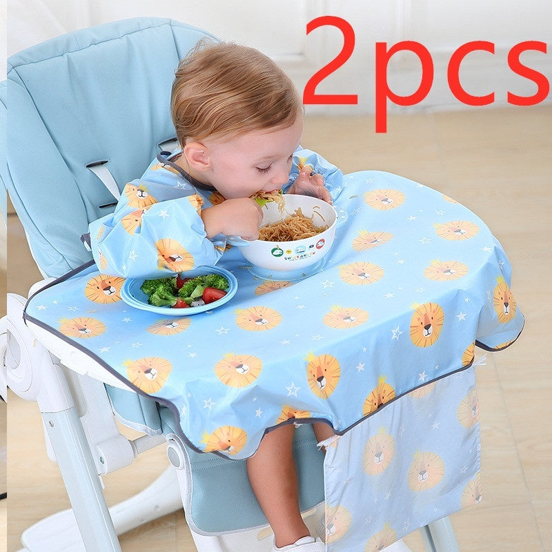 Baby Feeding Chair Bib Cover Anti Dirty Dining Gown Outfit