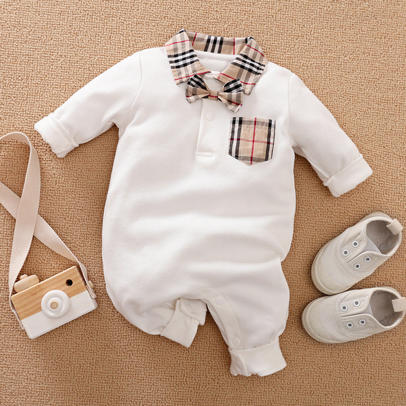 Baby Gentleman Long Sleeve Romper Suit