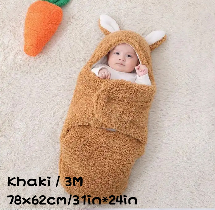 Soft Fleece Baby Sleeping Bag Wearable Swaddle Sack