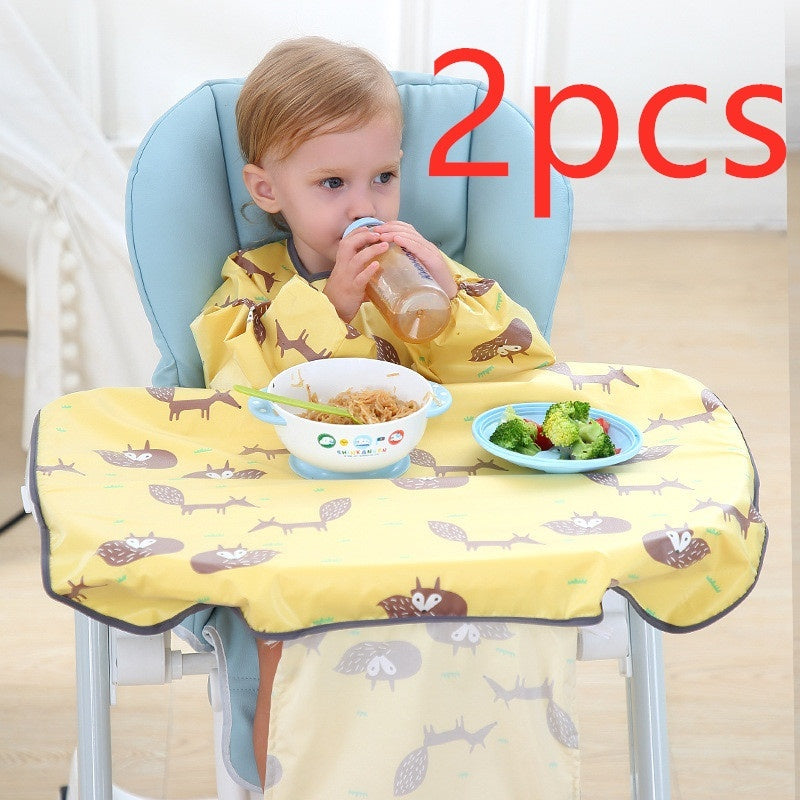 Baby Feeding Chair Bib Cover Anti Dirty Dining Gown Outfit