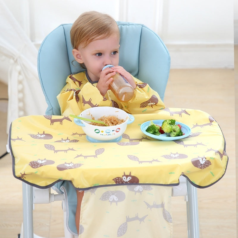 Baby Feeding Chair Bib Cover Anti Dirty Dining Gown Outfit